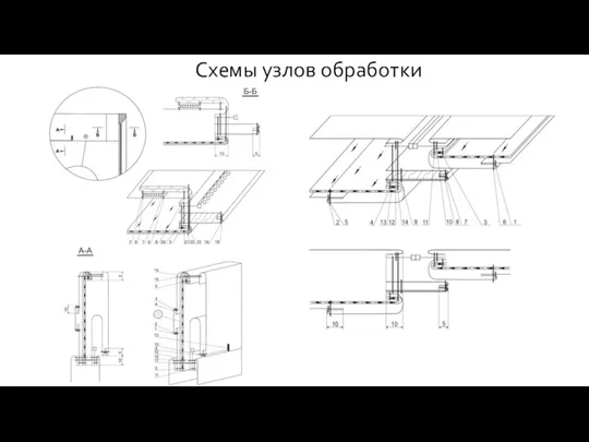 Схемы узлов обработки