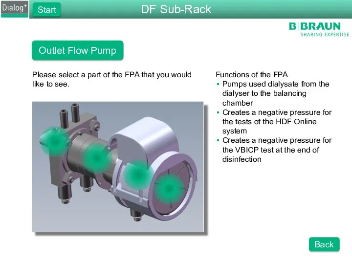 Outlet Flow Pump Please select a part of the FPA that