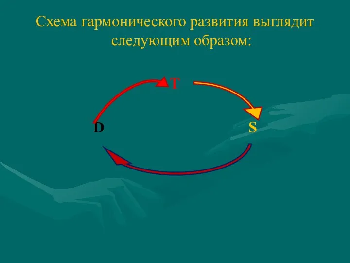 Схема гармонического развития выглядит следующим образом: Т D S