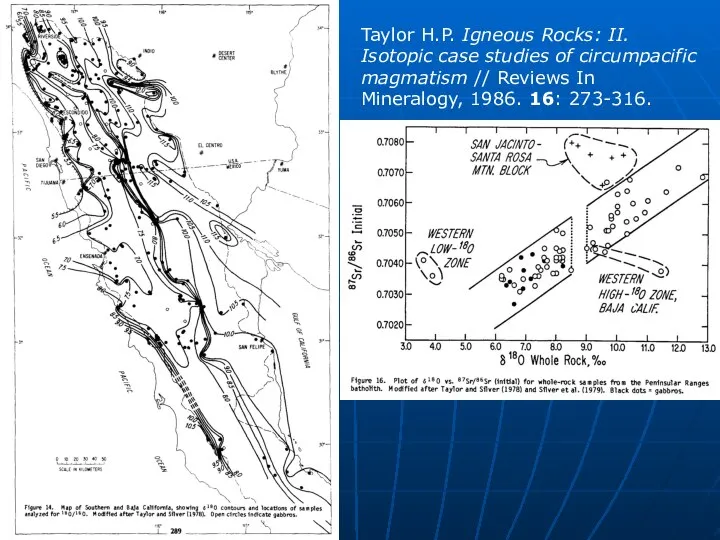 Taylor H.P. Igneous Rocks: II. Isotopic case studies of circumpacific magmatism