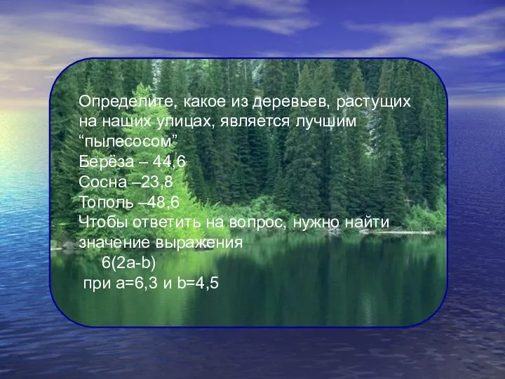 Определите, какое из деревьев, растущих на наших улицах, является лучшим “пылесосом”