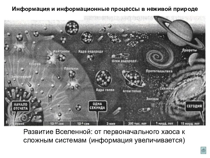 Информация и информационные процессы в неживой природе Мы живем на планете