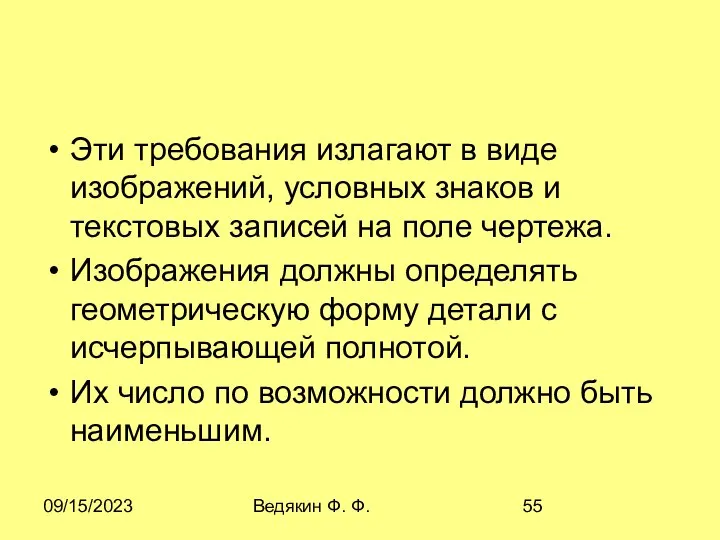 09/15/2023 Ведякин Ф. Ф. Эти требования излагают в виде изображений, условных