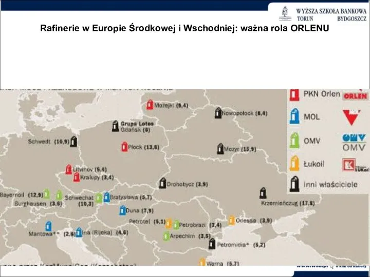 Rafinerie w Europie Środkowej i Wschodniej: ważna rola ORLENU