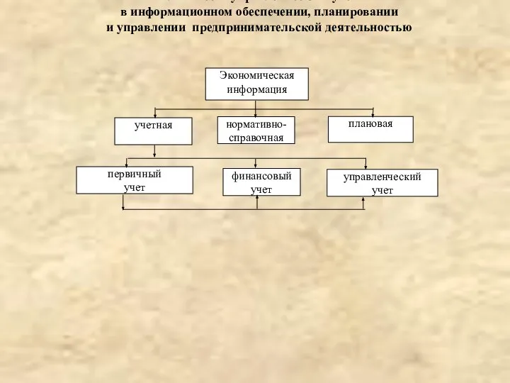 Роль и место управленческого учета в информационном обеспечении, планировании и управлении предпринимательской деятельностью