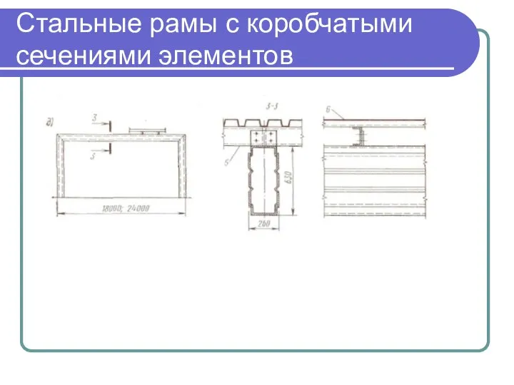 Стальные рамы с коробчатыми сечениями элементов