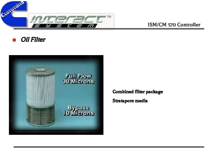 Oil Filter Combined filter package Stratapore media