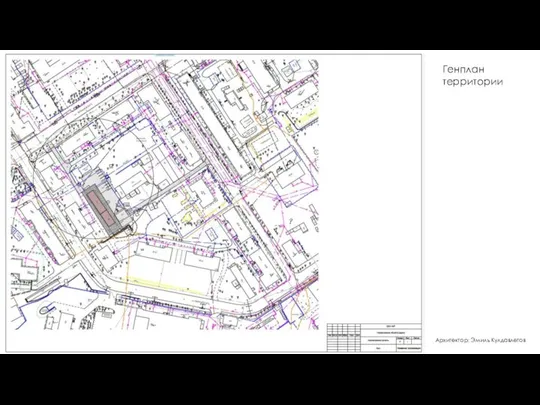 Архитектор: Эмиль Кулдавлетов Генплан территории