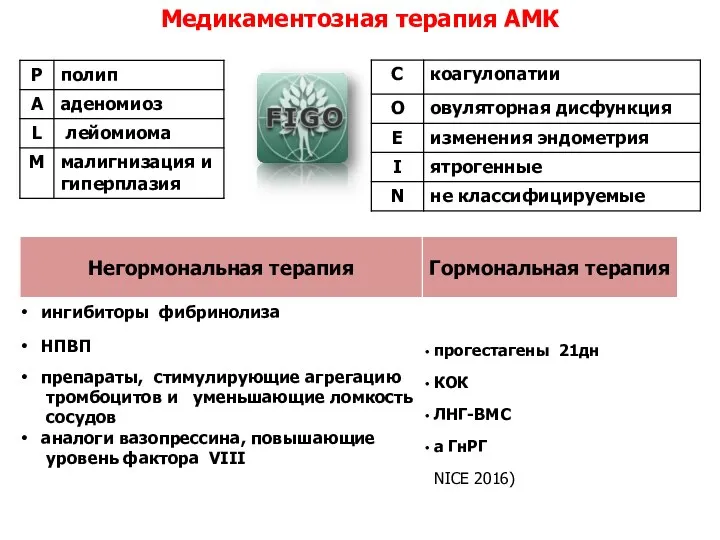 Медикаментозная терапия АМК