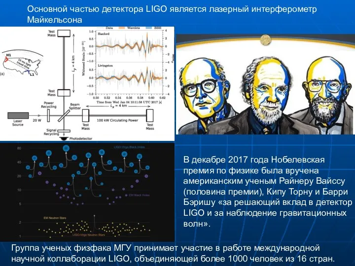 В декабре 2017 года Нобелевская премия по физике была вручена американским