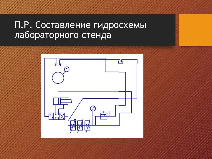 П.Р. Составление гидросхемы лабораторного стенда