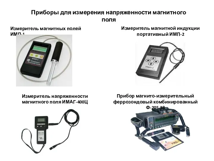 Приборы для измерения напряженности магнитного поля Измеритель магнитной индукции портативный ИМП-2