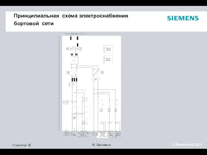 Принципиальная схема электроснабжения бортовой сети