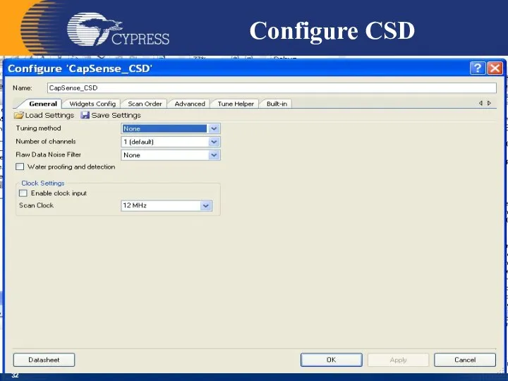 Configure CSD