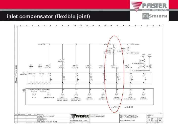 inlet compensator (flexible joint)