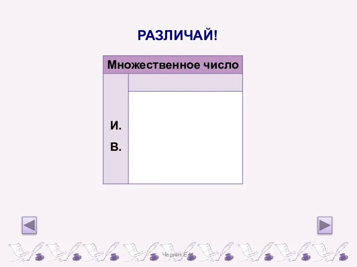 РАЗЛИЧАЙ! Черник Е.Н.