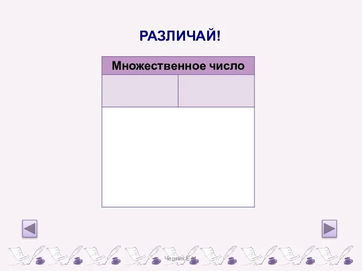 РАЗЛИЧАЙ! Черник Е.Н.