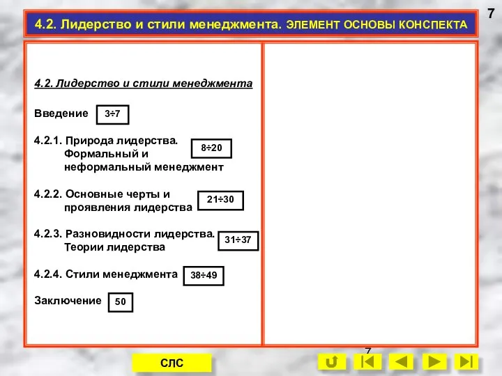 4.2. Лидерство и стили менеджмента. ЭЛЕМЕНТ ОСНОВЫ КОНСПЕКТА Введение 4.2.1. Природа