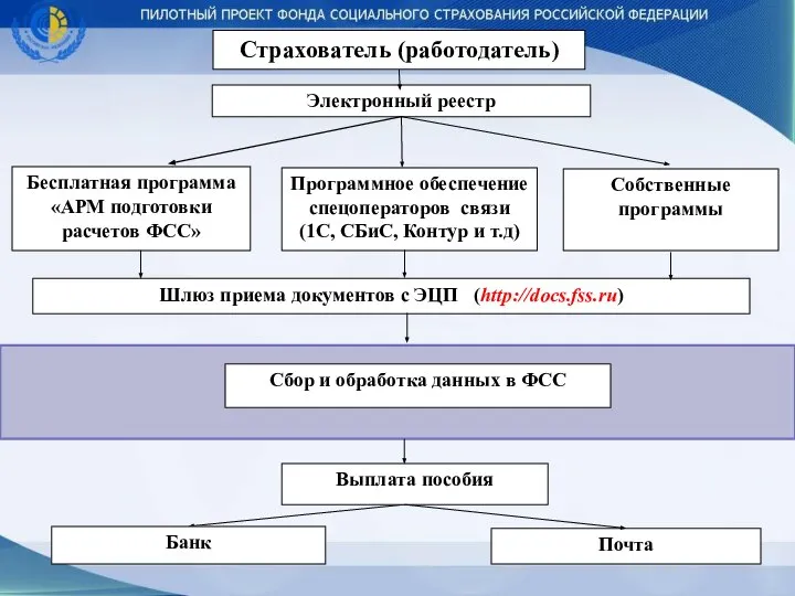 Банк Программное обеспечение спецоператоров связи (1С, СБиС, Контур и т.д) Выплата пособия Почта