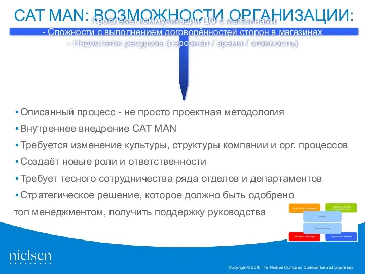 CAT MAN: ВОЗМОЖНОСТИ ОРГАНИЗАЦИИ: Описанный процесс - не просто проектная методология