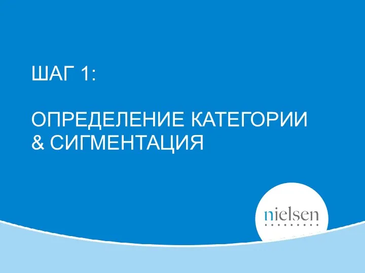 ШАГ 1: ОПРЕДЕЛЕНИЕ КАТЕГОРИИ & СИГМЕНТАЦИЯ