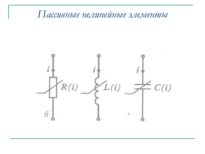 Пассивные нелинейные элементы