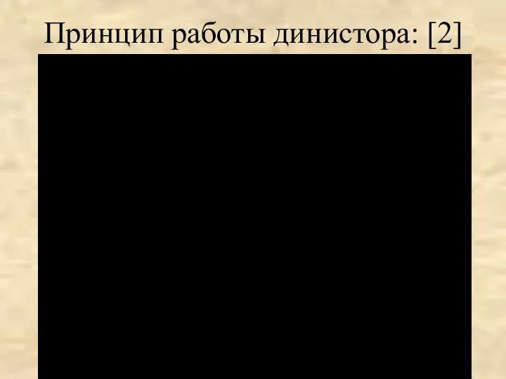 Принцип работы динистора: [2]