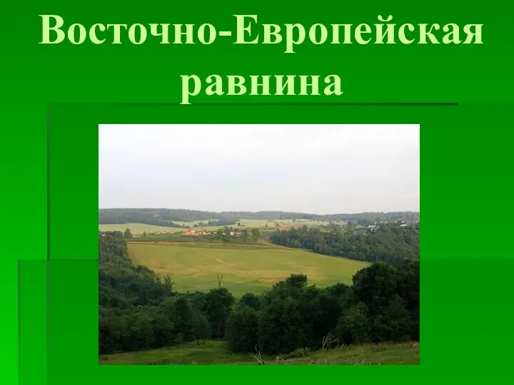 Восточно-Европейская равнина