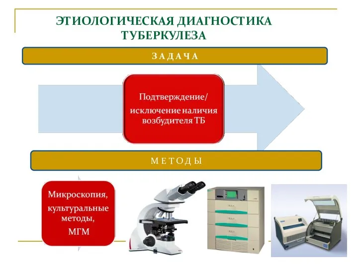 ЭТИОЛОГИЧЕСКАЯ ДИАГНОСТИКА ТУБЕРКУЛЕЗА М Е Т О Д Ы З А Д А Ч А