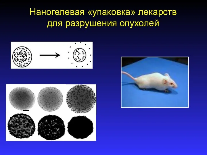 Наногелевая «упаковка» лекарств для разрушения опухолей