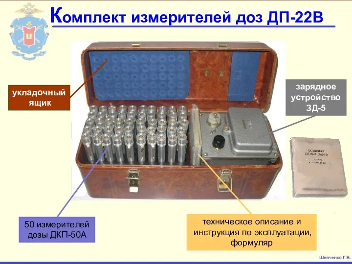 Комплект измерителей доз ДП-22В