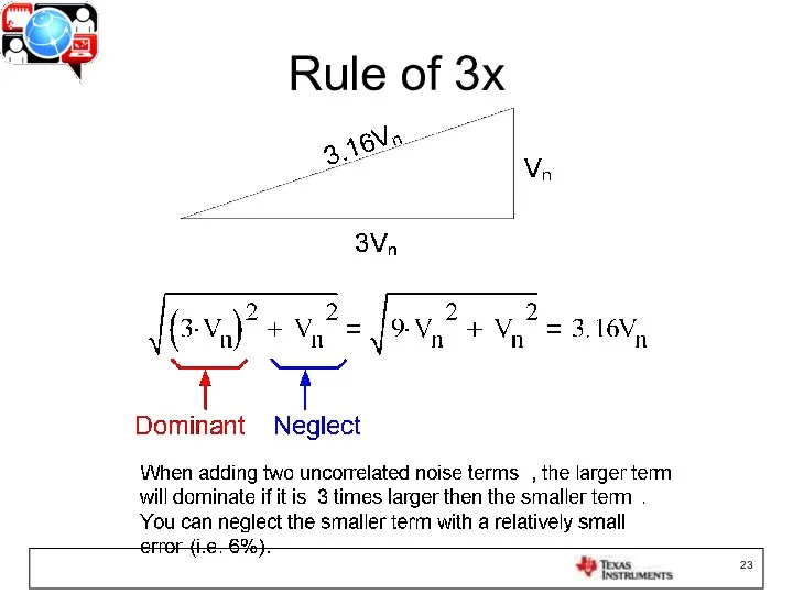Rule of 3x