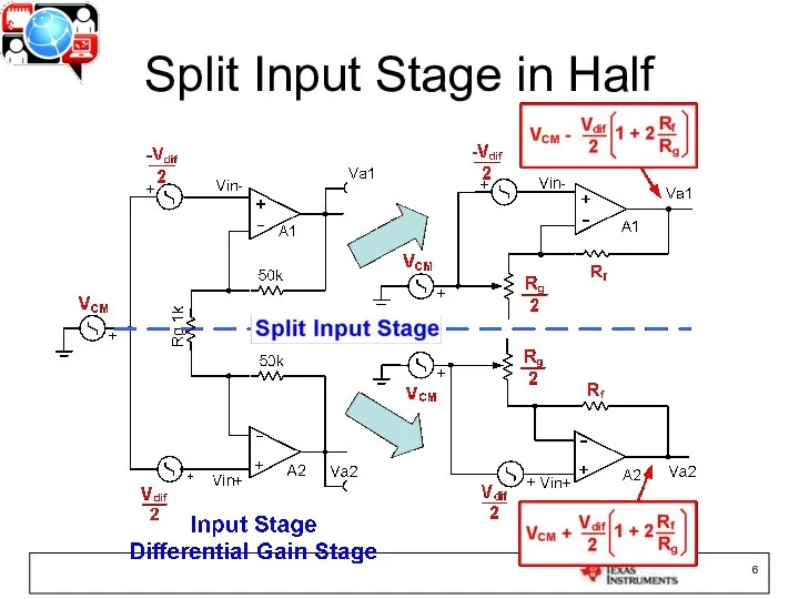 Split Input Stage in Half