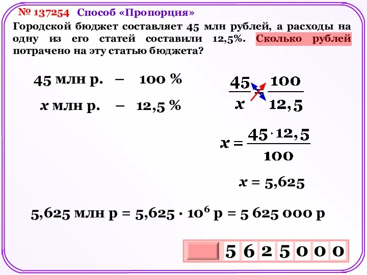 № 137254 Городской бюджет составляет 45 млн рублей, а расходы на