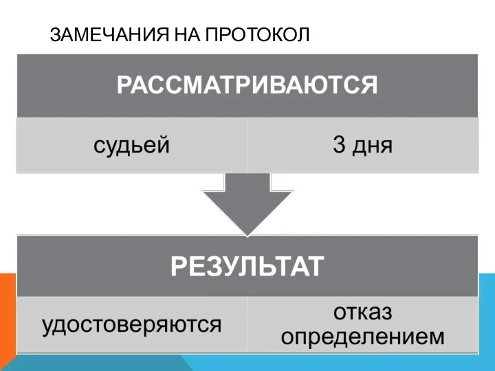 ЗАМЕЧАНИЯ НА ПРОТОКОЛ