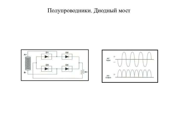 Полупроводники. Диодный мост