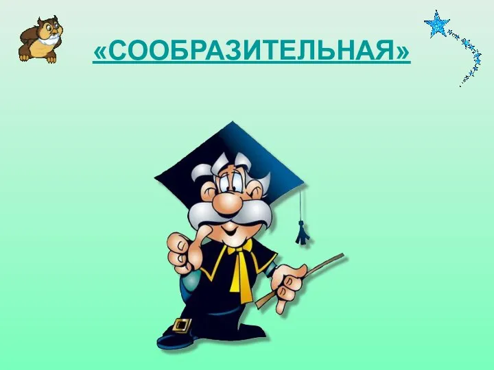 «СООБРАЗИТЕЛЬНАЯ»