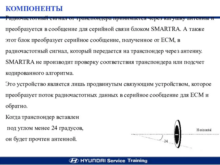 Радиочастотный сигнал от транспондера принимается через катушку антенны и преобразуется в