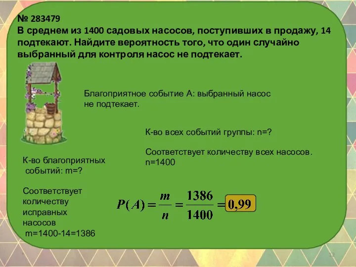 № 283479 В среднем из 1400 садовых насосов, поступивших в продажу,