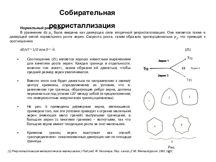 [1] Рекристаллизация металлических материалов / Под ред. Ф. Хесснера. Пер. с