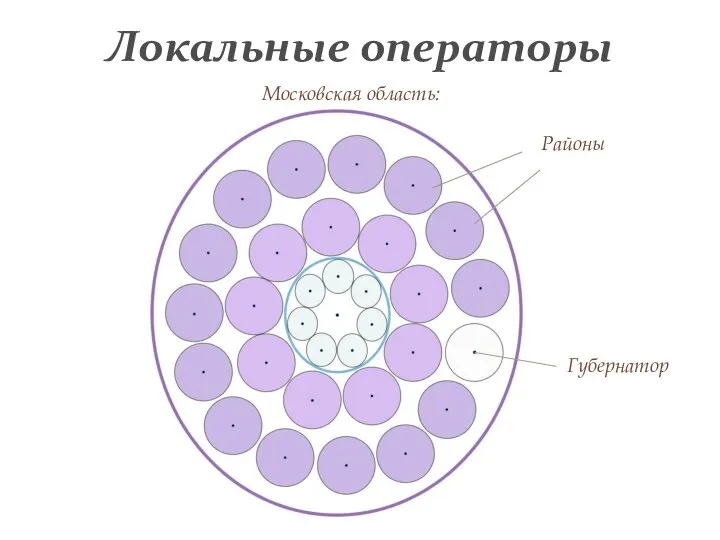 Локальные операторы Районы Московская область: Губернатор