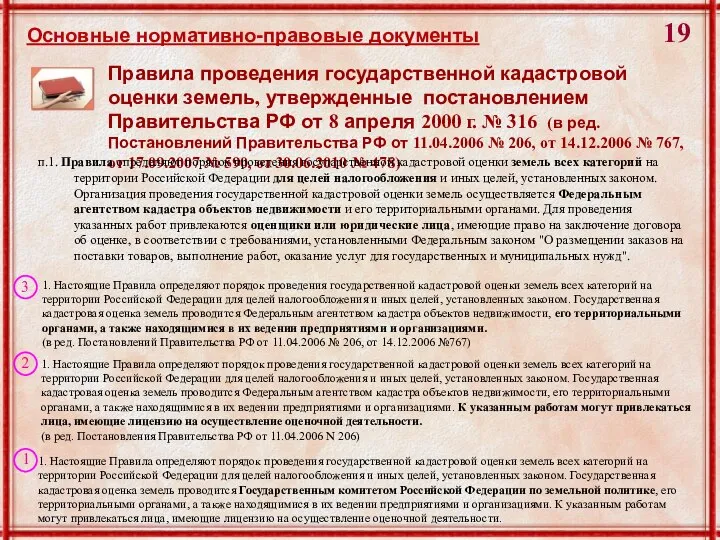 Правила проведения государственной кадастровой оценки земель, утвержденные постановлением Правительства РФ от