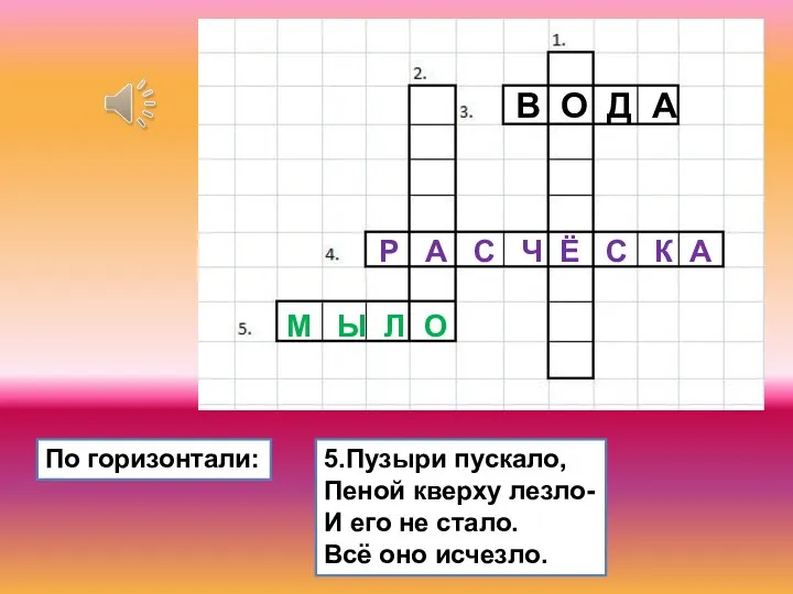 5.Пузыри пускало, Пеной кверху лезло- И его не стало. Всё оно