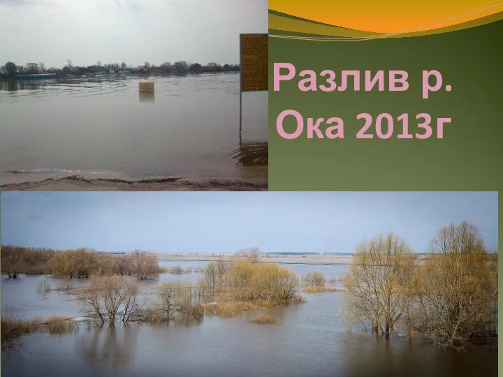 Разлив р.Ока 2013г