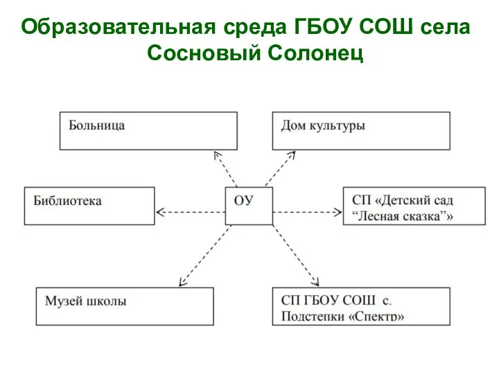 Образовательная среда ГБОУ СОШ села Сосновый Солонец