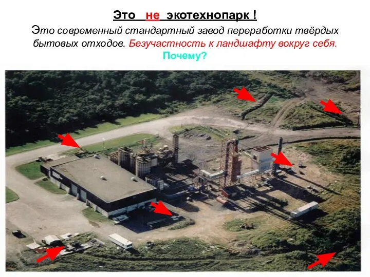 Это не экотехнопарк ! Это современный стандартный завод переработки твёрдых бытовых