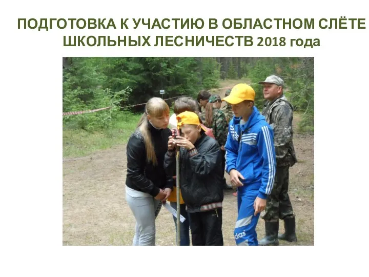 Подготовка к участию в областном слёте школьных лесничеств 2018 года