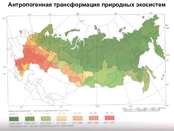 Антропогенная трансформация природных экосистем