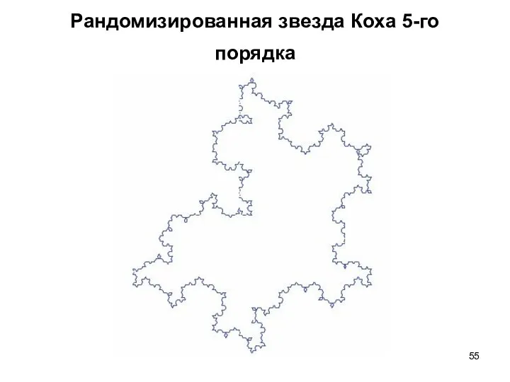 Рандомизированная звезда Коха 5-го порядка