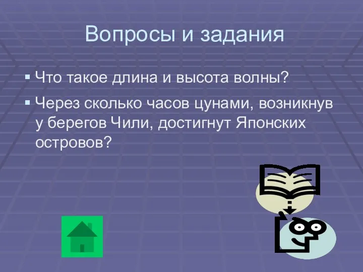 Вопросы и задания Что такое длина и высота волны? Через сколько